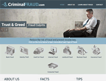 Tablet Screenshot of criminalfraud.com